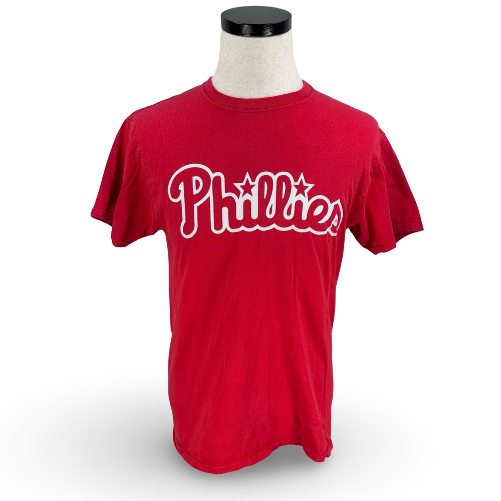 MLB‎ Philadelphia Phillies Bryce Harper 3 Red Graphic T-Shirt Mens Medium